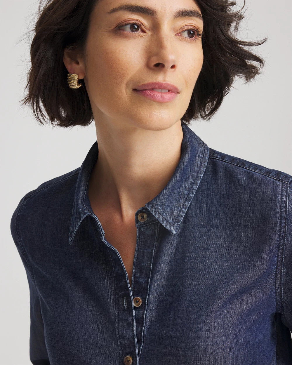 Tencel™ Classic-Fit Denim Tunic