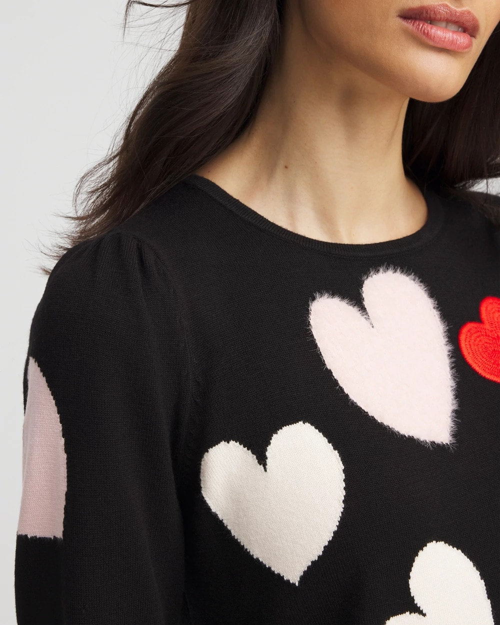 V-Day Multi-Heart Pullover