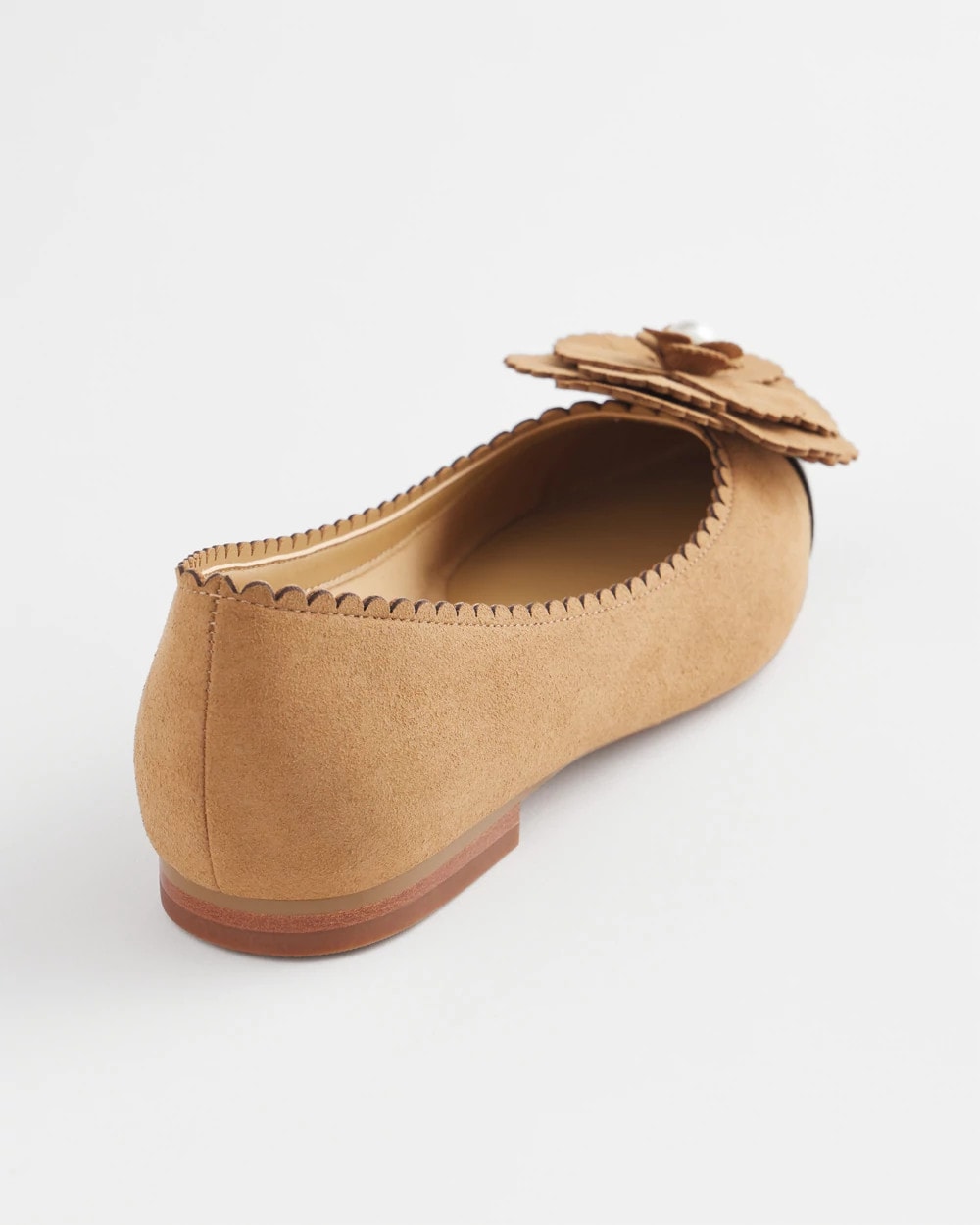 Microsuede Ballet Flats