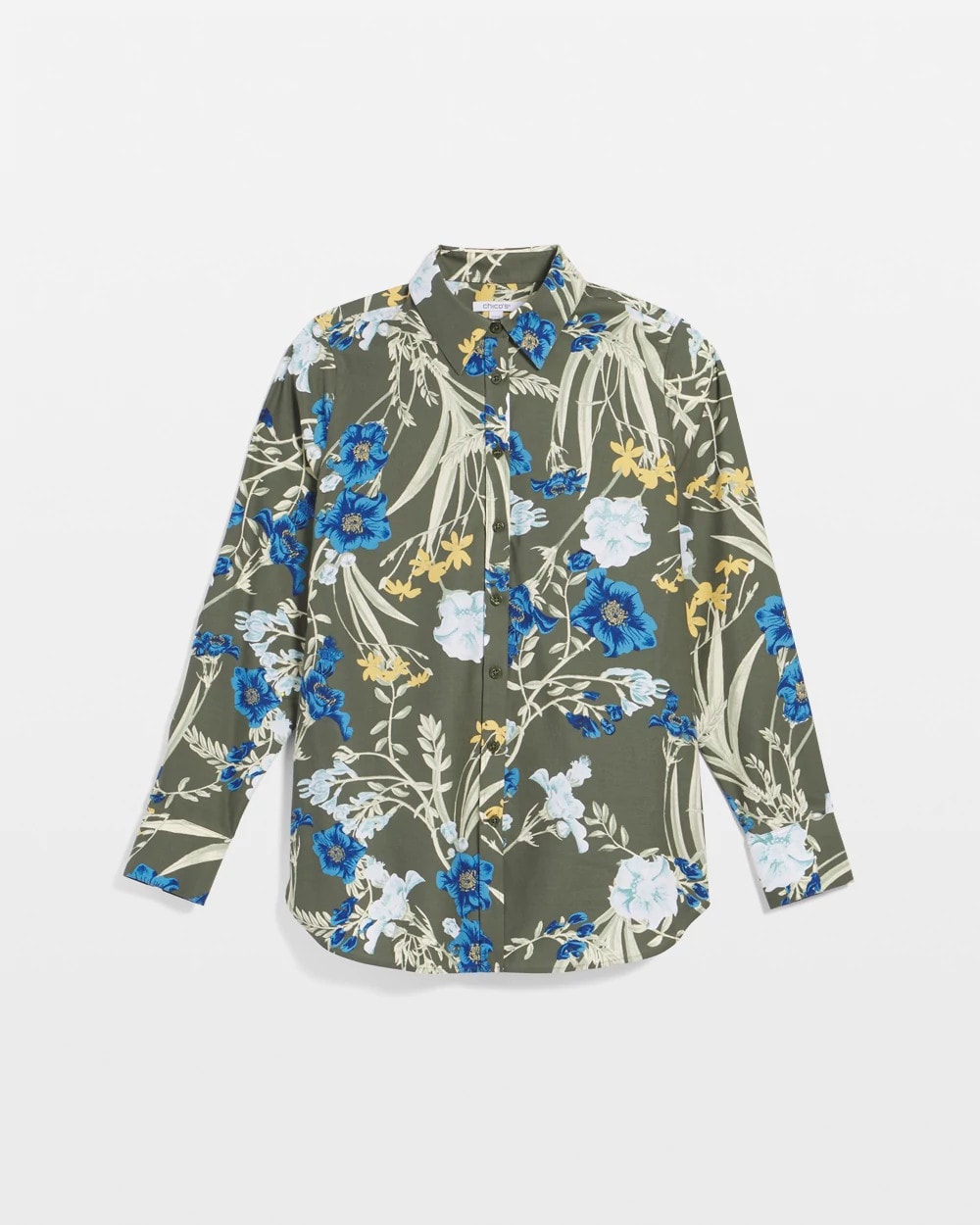 No Iron™ Printed Sateen Shirt