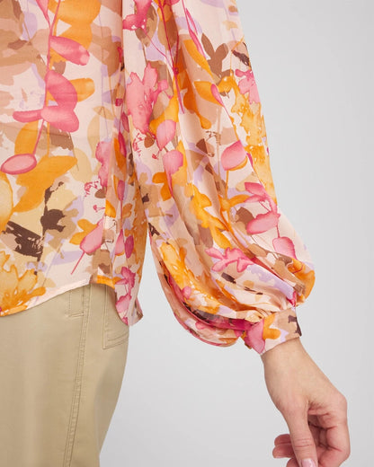 Split-Neck Blouse