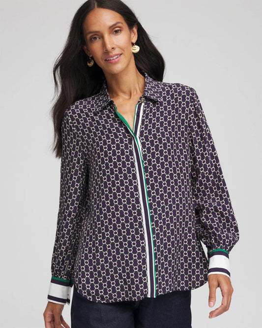 Faux Silk Twill Shirt