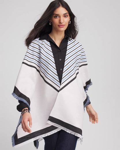 Woven Reversible Ruana