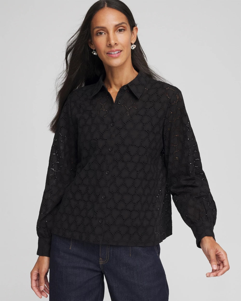 Heart Eyelet Shirt