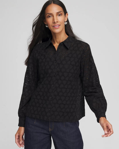 Heart Eyelet Shirt
