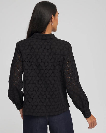 Heart Eyelet Shirt