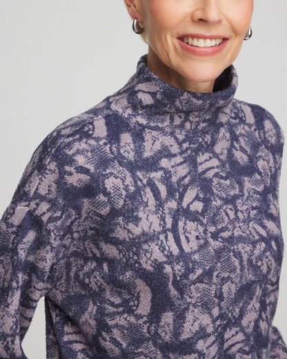 Animal Cozy Turtleneck
