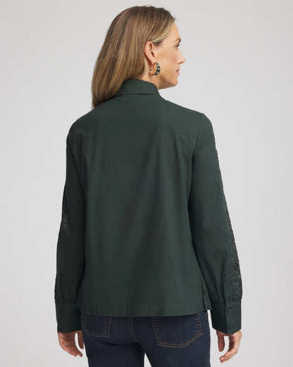 Lace Cotton Voile Shirt
