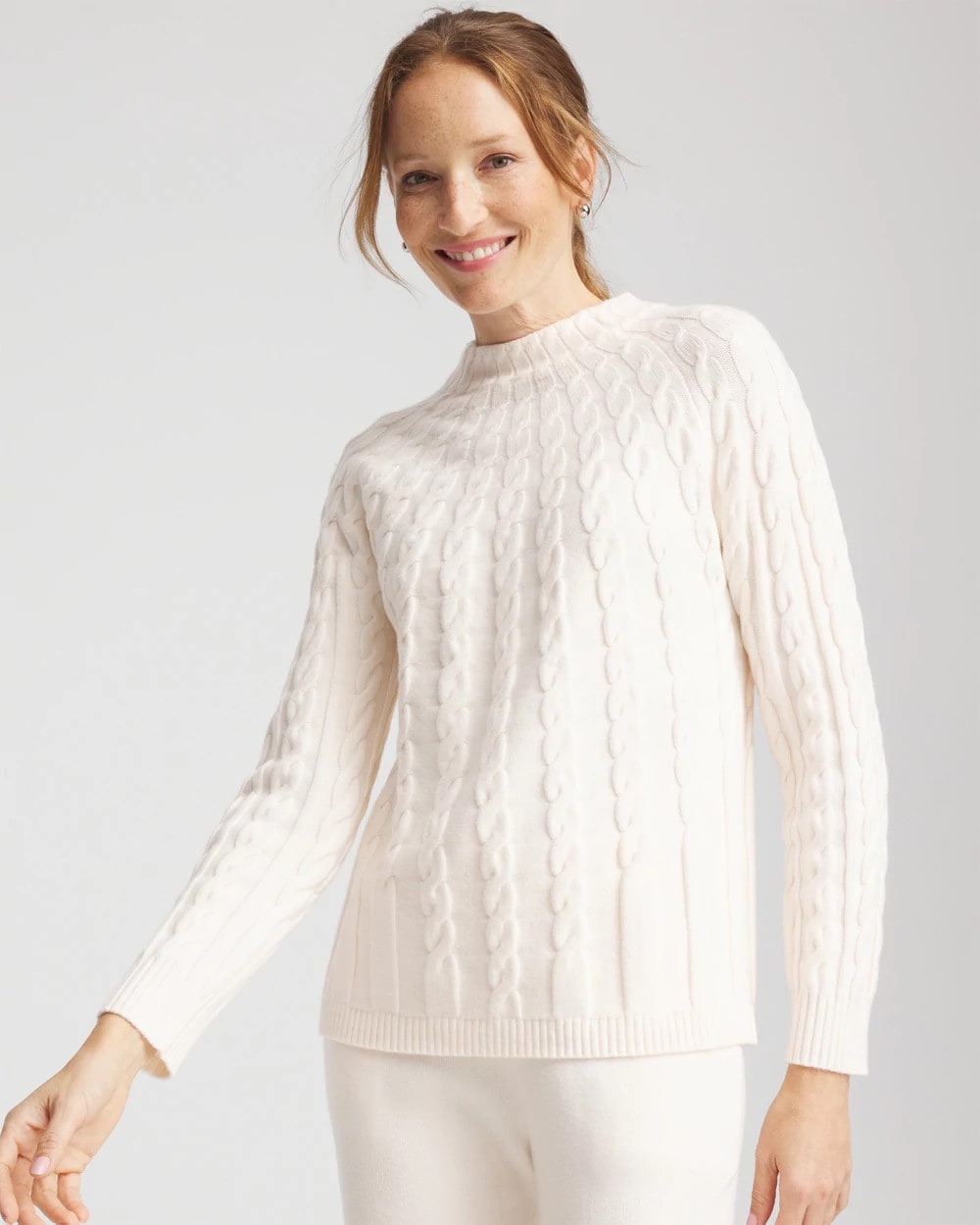 Zenergy® Luxe Cable Sweater