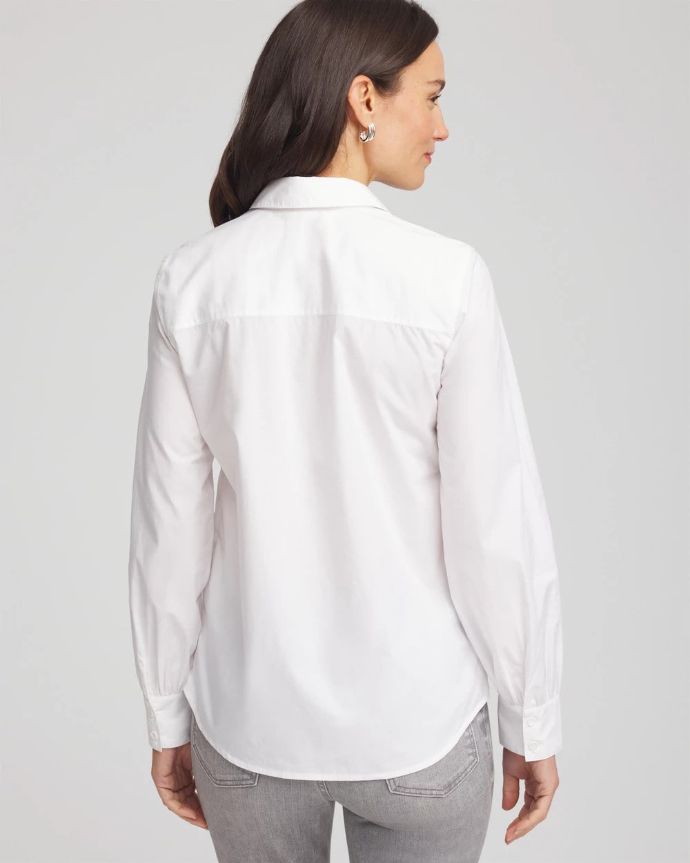 Jeweled Poplin Shirt