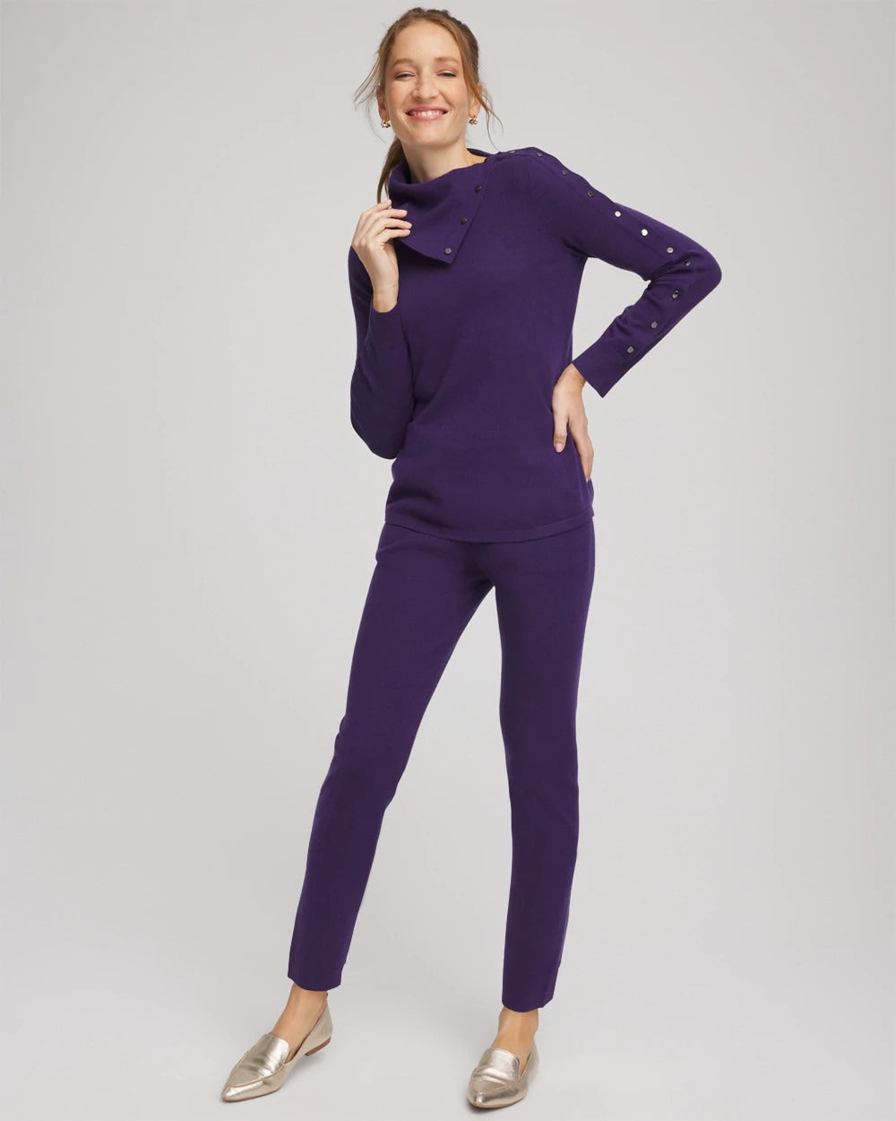 Zenergy® Luxe Envelope Neck Sweater