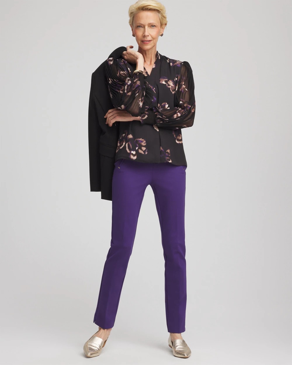 Fjord Flora Opaque Crepe Blouse