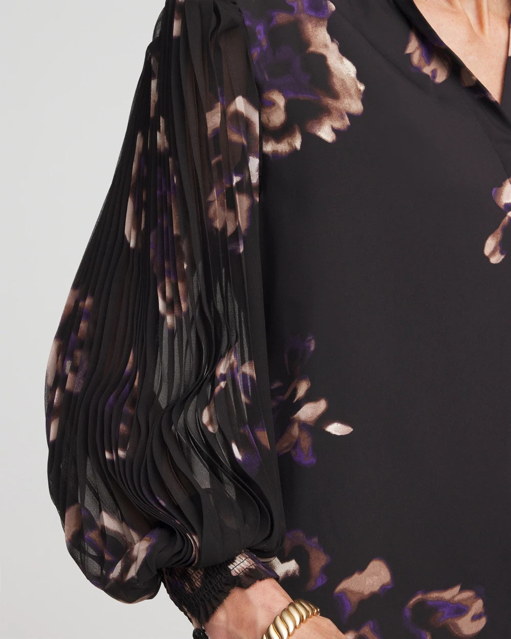 Fjord Flora Opaque Crepe Blouse