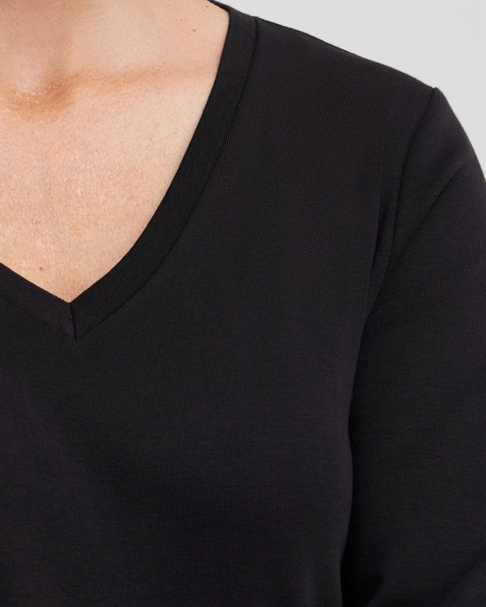 3/4 Sleeve V-Neck Tee