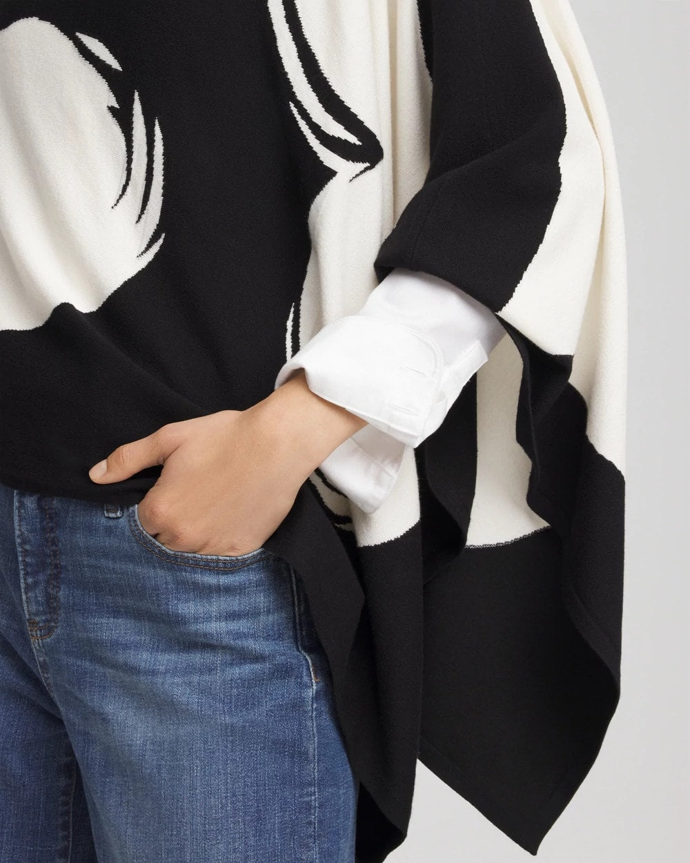 Love Brush Convertible Sweater Poncho