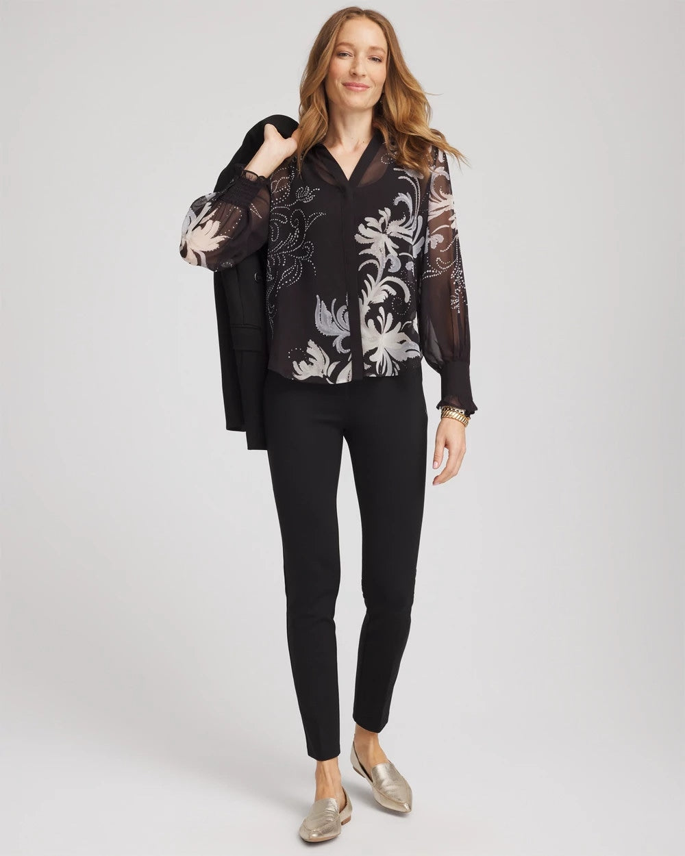 Georgette Flow Print Blouse