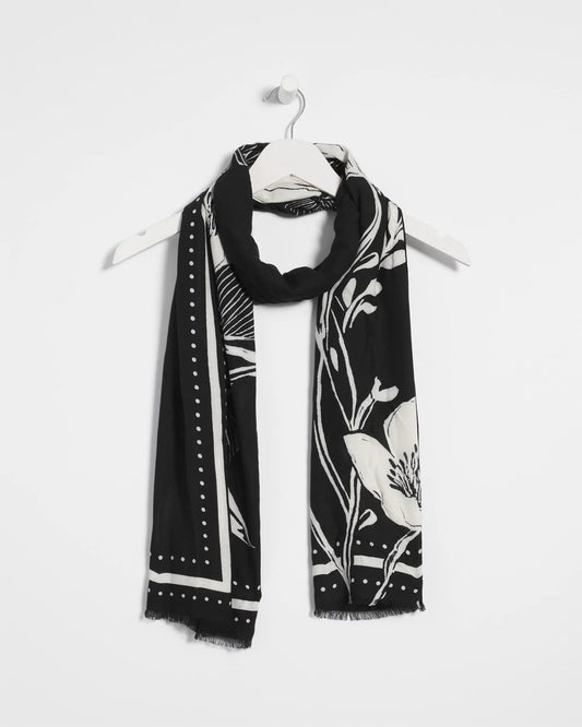 Floral Woven Oblong Scarf