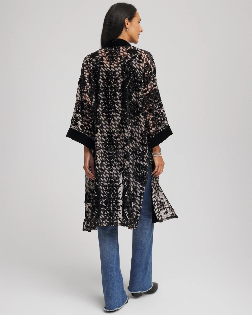 Art Deco Burnout Kimono