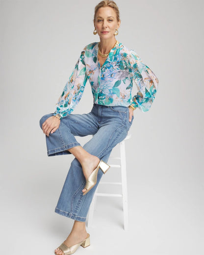 Georgette Billow Sleeved Blouse