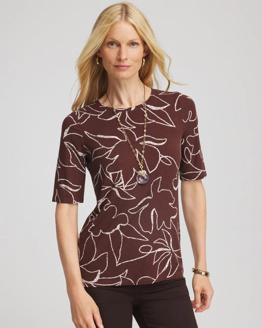 Touch of Cool™ Elbow-Sleeve Perfect Tee