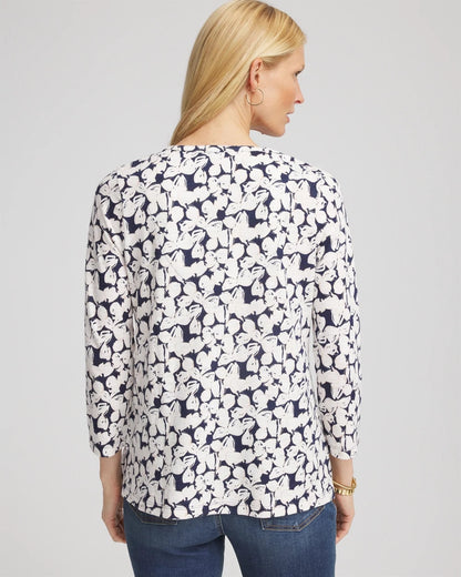 Slub Splitneck Henley Tee