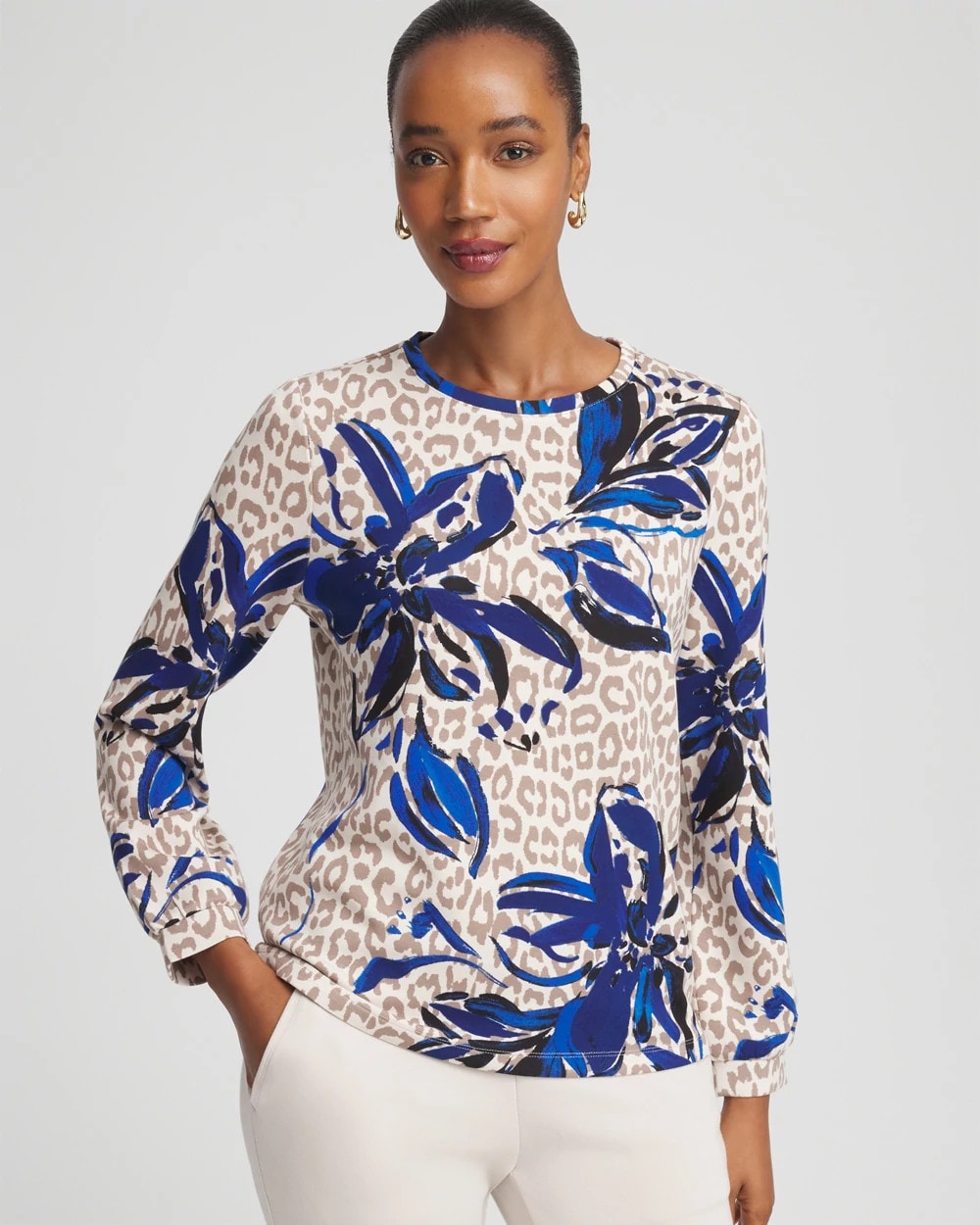Zenergy® Soft Animal Print Top