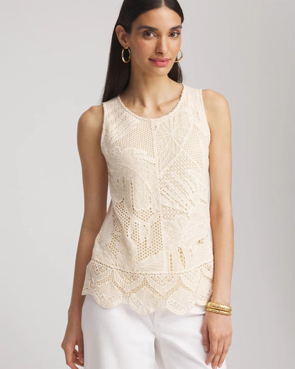 Island Crochet Lace Tank