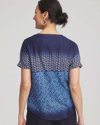 Zenergy® Graphic Ombre V-Neck Tee