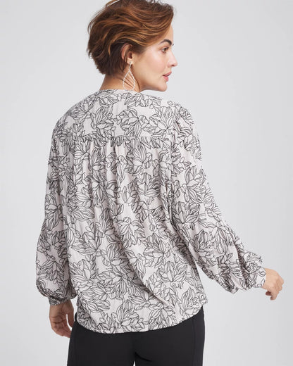 Crepe Embroidered Blouse