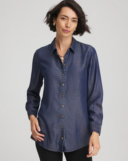 Tencel™ Classic-Fit Denim Tunic