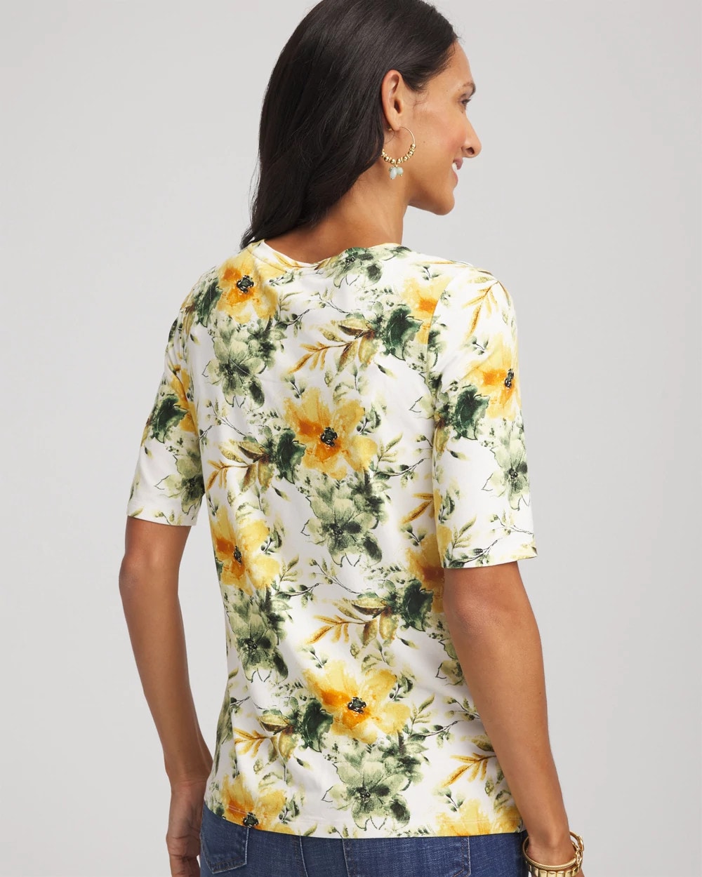 Touch of Cool™ Elbow-Sleeve Perfect Tee