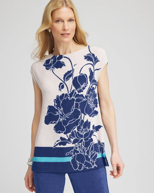 Travelers™ Wildflower Cap-Sleeved Tunic