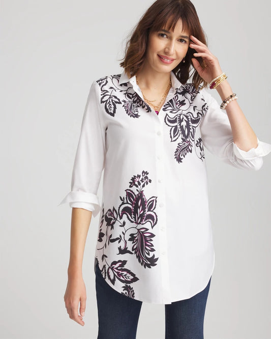 No Iron™ Floral Stretch Tunic