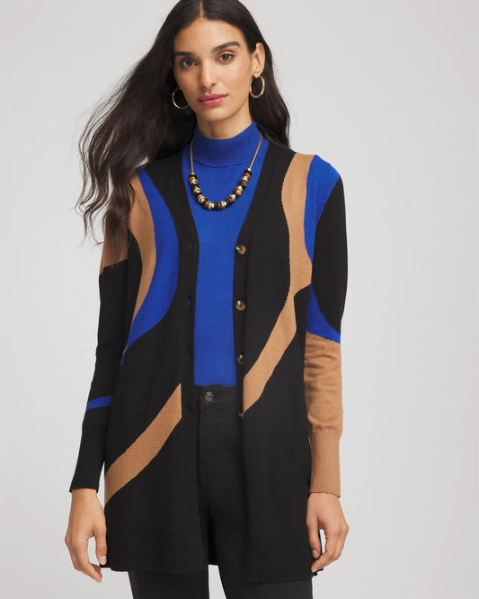 Ella Colorblock Cardigan Sweater