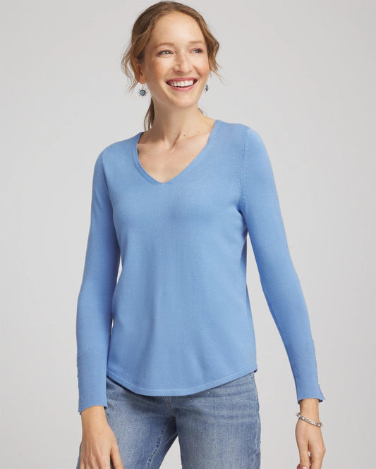 Ella V-Neck Pullover Sweater