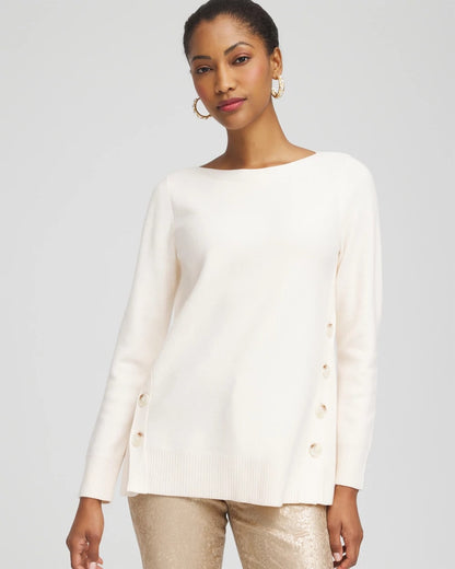 Button Tunic Sweater