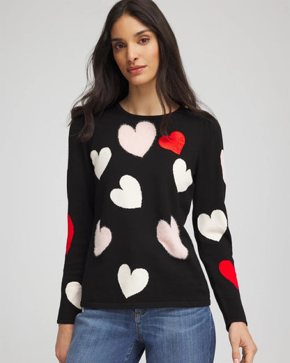 V-Day Multi-Heart Pullover