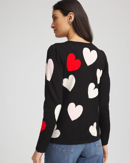 V-Day Multi-Heart Pullover