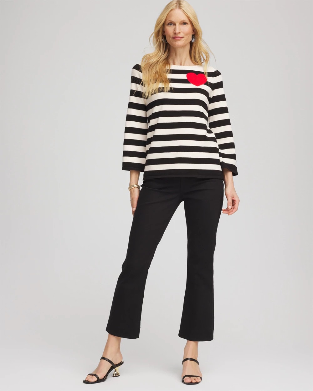 Striped V-Day Pullover