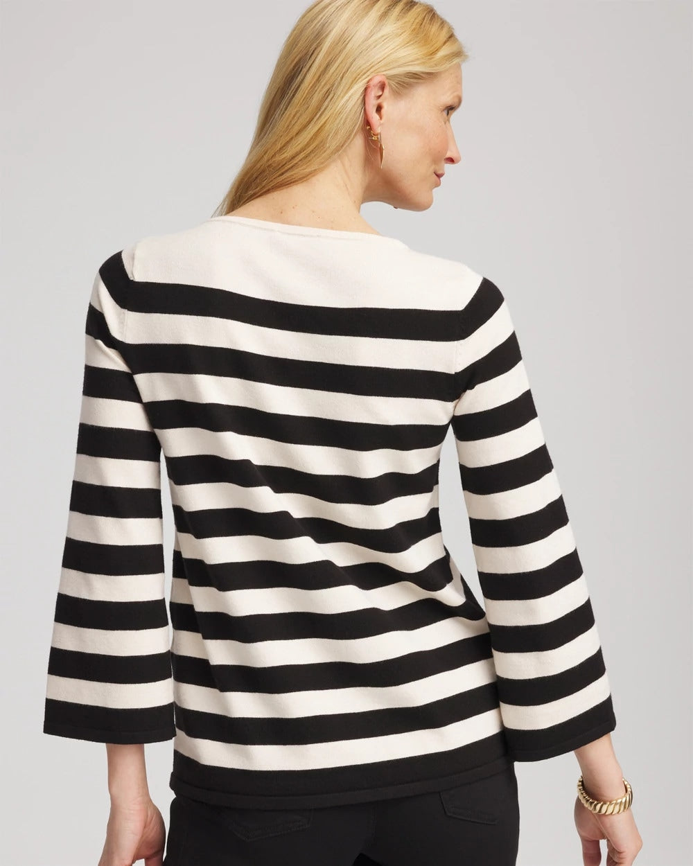 Striped V-Day Pullover