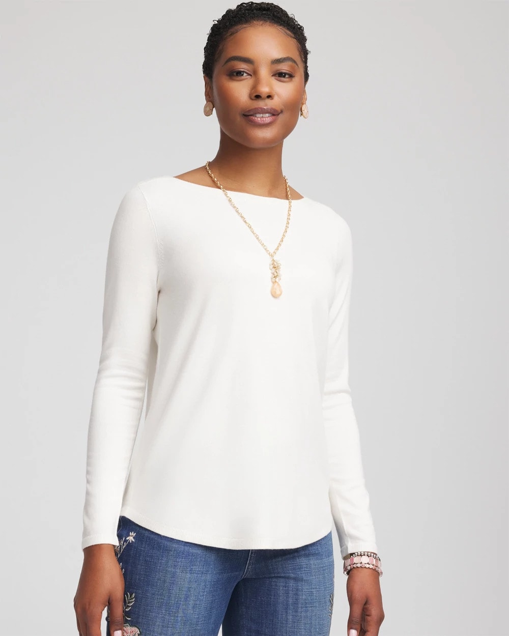 Ella Bateau Pullover Sweater