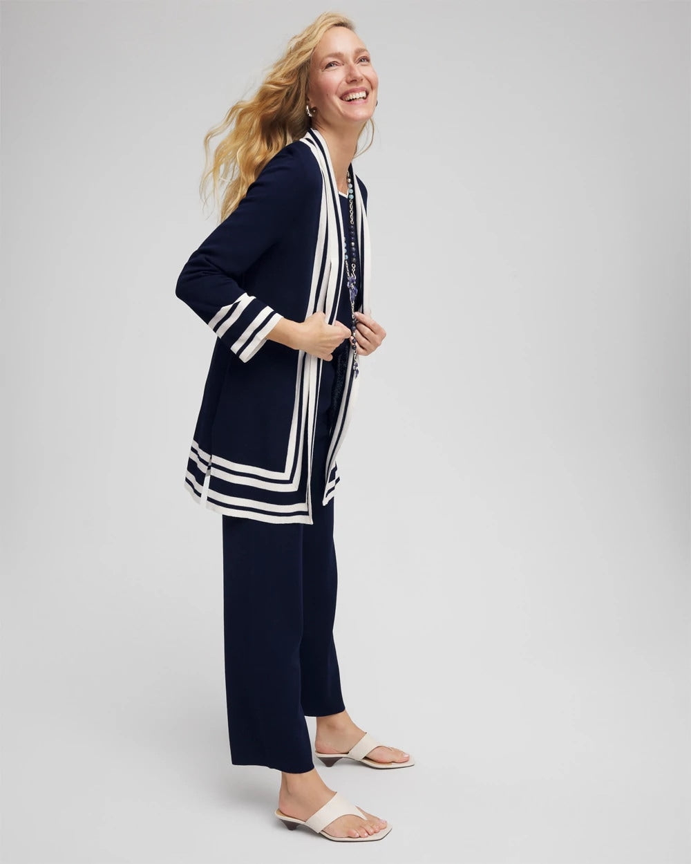Travelers™ Contrast Border Cardigan