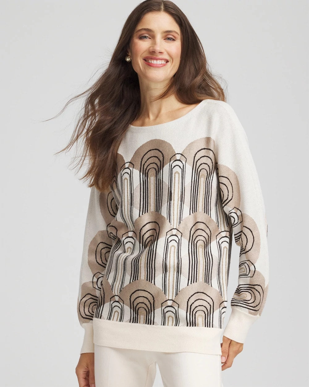 Art Deco Dolman Pullover Sweater