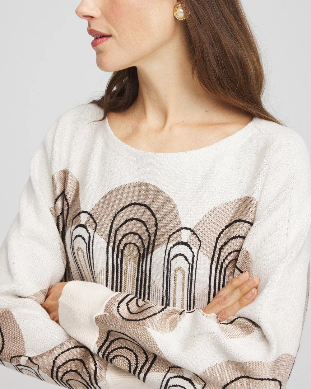 Art Deco Dolman Pullover Sweater