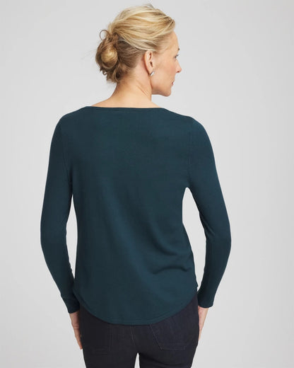Ella V-Neck Pullover Sweater