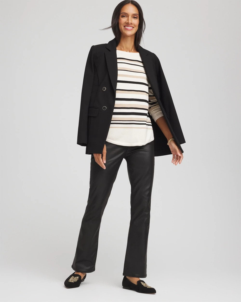 Ella Stripe Boatneck Sweater