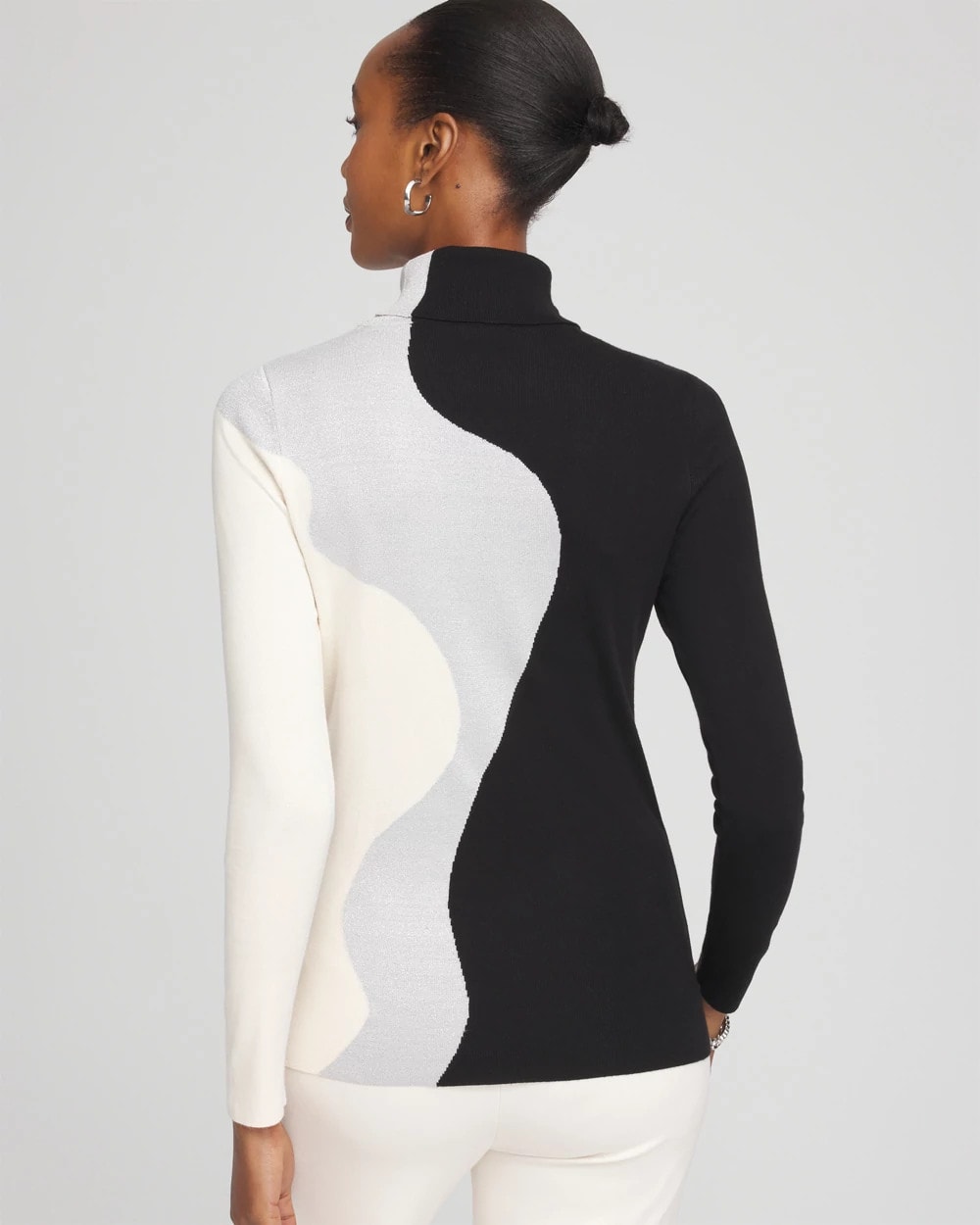 Ella Turtleneck Intarsia Sweater