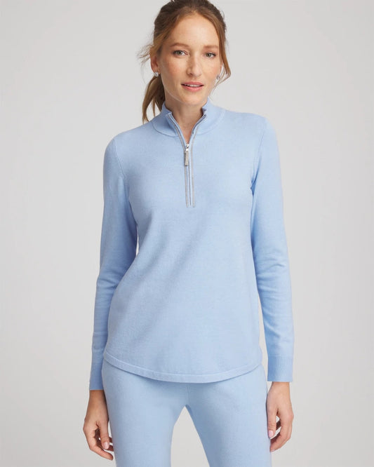 Zenergy® Luxe Half-Zip Pullover Top