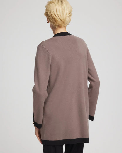 Travelers™ Tipped Button-Down Cardigan