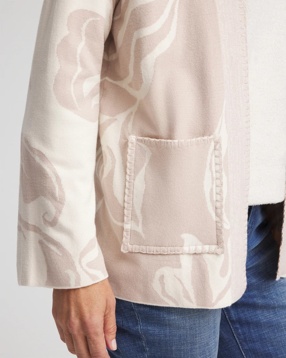 Abstract Bloom Cardigan